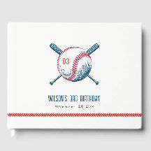 Cute Navy Red Baseball Fladdermus Star Barns födel
