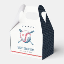 Cute Navy Red Baseball Fladdermus Star Barns födel