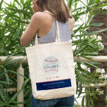 Cute Navy Vår lilla Champ Baseball Baby Shower Tygkasse<br><div class="desc">Om du vill ha fler anpassningar eller andra matchande artiklar kan du kontakta mig på yellowfebstudio@gmail.com</div>