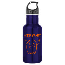 Cute Need Candy Halloween Ghost Mörk Monotone