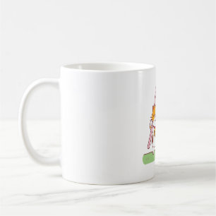 Cute Neko Cat och Koinobori Carp Streamer Kaffemugg