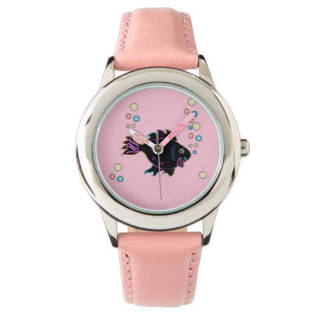 Cute Neon Fish Watch Watch Armbandsur (Framsida)