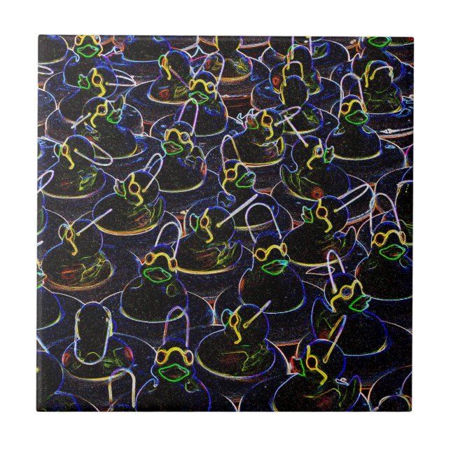 Cute Neon Rubber Anka Tile Kakelplatta (Framsidan)