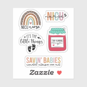 Cute Neonatal Intensive Care Unit NICU Nurse Pack Klistermärken