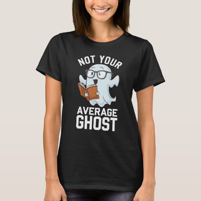 Cute Nerd Ghost T Shirt (Framsida)