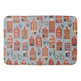 Cute Netherlands Houses - Amsterdamkanalen Badrumsmatta