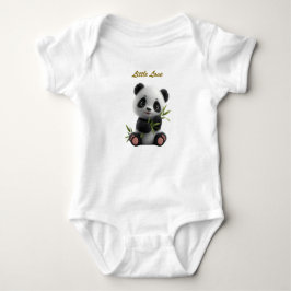 Cute Neutral Panda Newborn Baby Bodysuit T Shirt