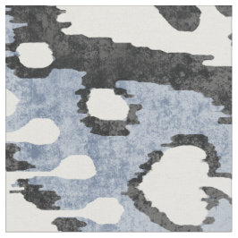 Cute neutralt grått blue white ikat tribal mönster tyg