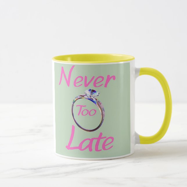 Cute Never Too Late  Mugg (Höger)