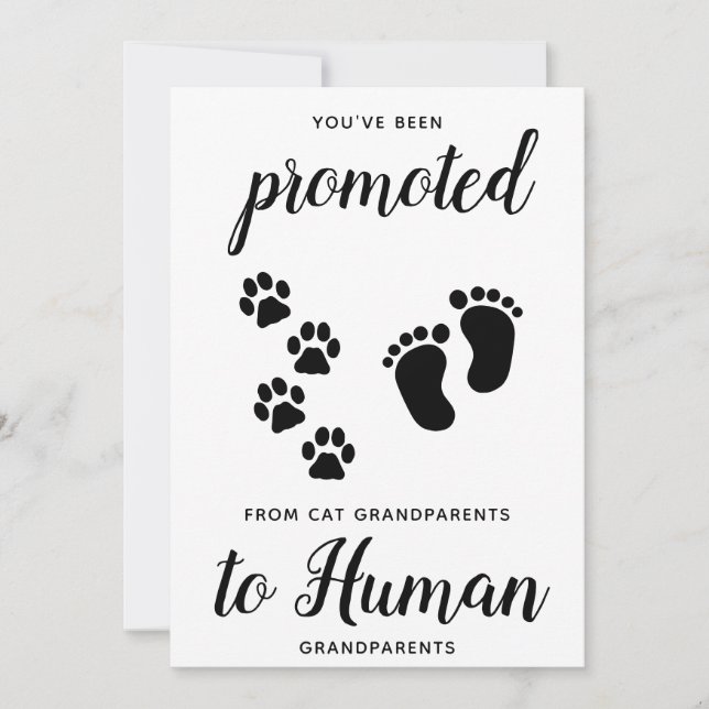 Cute New Grandparent Gravid annonscard Card (Framsida)