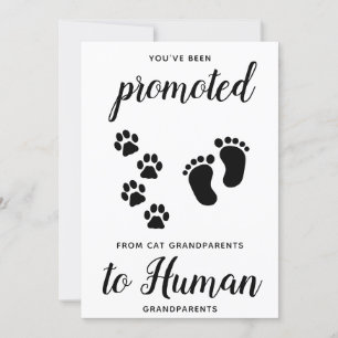 Cute New Grandparent Gravid annonscard Card