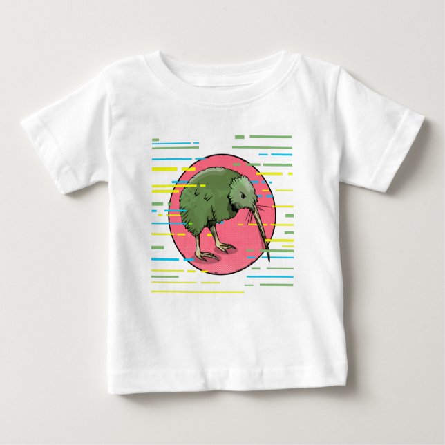 Cute New Zealand Kiwi T Shirt (Framsida)