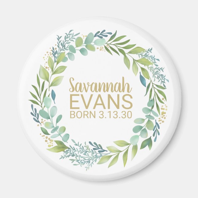 Cute Newborn Birds Stats Magnet (Framsidan)