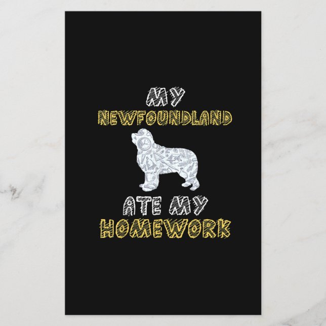 Cute Newfie | Min Newfoundland Ate Min hemläxa (Framsida)