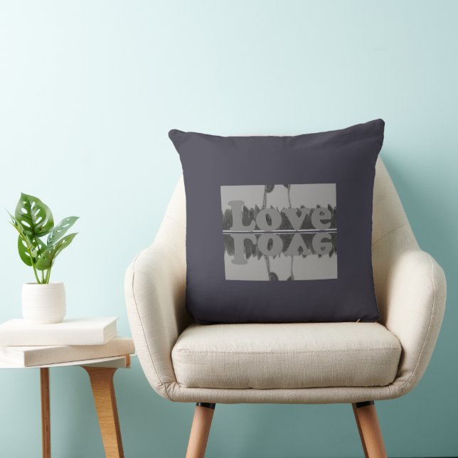 Cute Nice- och Lolly kärlek-kompassionsdesign Kudde (Stol)