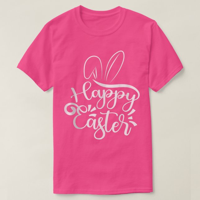 Cute Nice Påsk-dagen, Lycklig Bunny Påskägg De T Shirt (Design framsida)