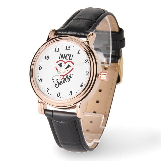 Cute NICU Nurse ord art Armbandsur (Vinkel)