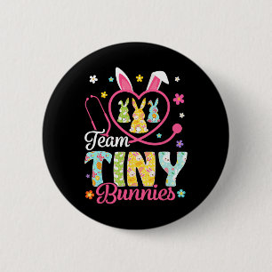 Cute Nicu Picu Landd Nurse Påsk Day Stethoscope Knapp