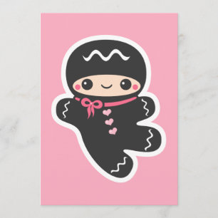 Cute Ninja Baby Shower-inbjudningar Inbjudningar