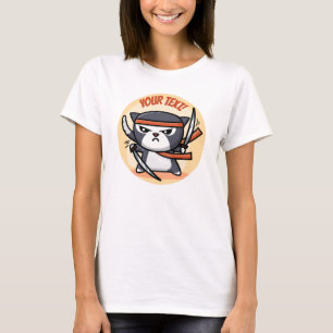Cute Ninja Cat T Shirt