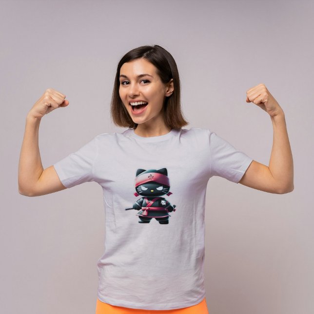 Cute Ninja Cat T-shirt (Skapare uppladdad)