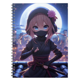Cute ninja-krigare anteckningsbok
