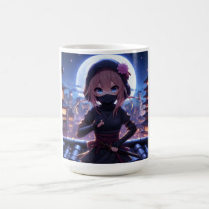 Cute ninja-krigare kaffemugg