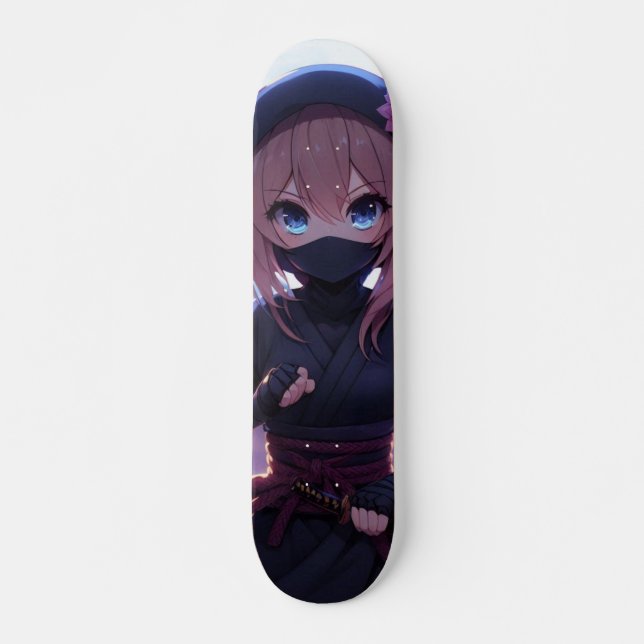 Cute ninja-krigare mini skateboard bräda 18,5 cm (Framsida)