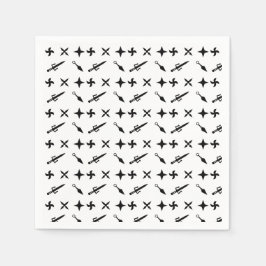 Cute Ninja Warrior Barns födelsedag Pappersservett