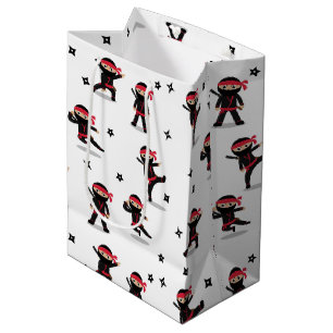 Cute Ninja Warrior Kids Black & Red Mönster