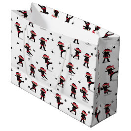 Cute Ninja Warrior Kids Black & Red Mönster
