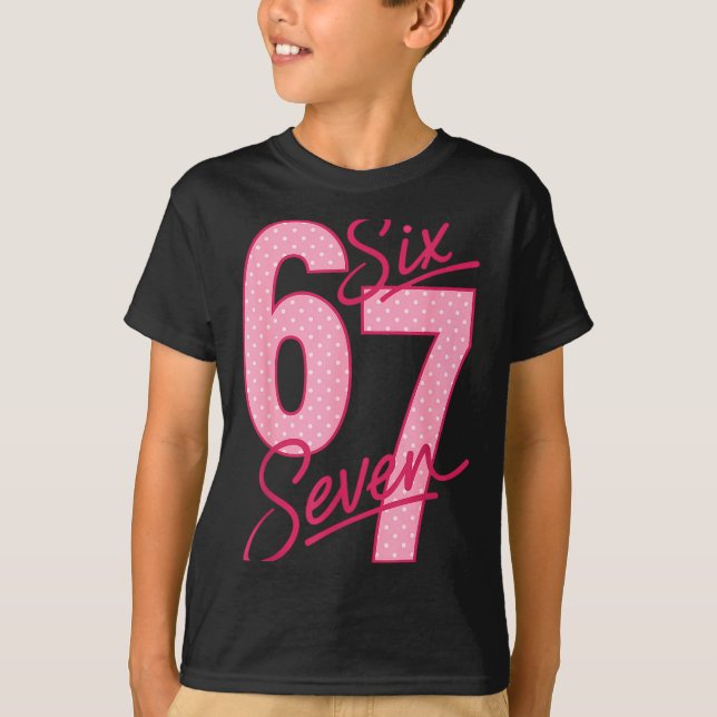 Cute Nk 67 Valentine Six Seven Funny Meme Women Gi T Shirt (Framsida)