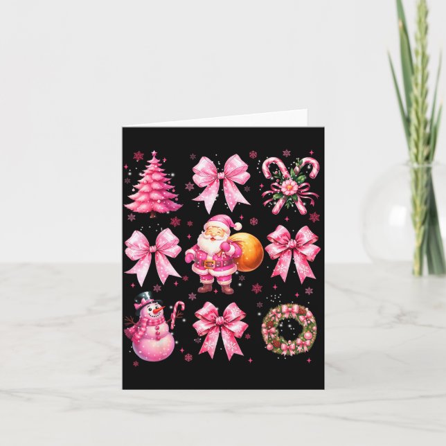 Cute Nk Santa Coquette Snowman Christmas Xmas Wome Kort (Framsida)