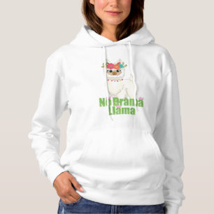 Cute No Drama Llama with Blommigt Krona T Shirt
