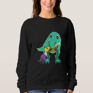 Cute non-binary T Rex-Mamma Sweat Shirt