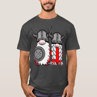 Cute Nordic Gnomes Viking Tomte Couple Scandinavia T Shirt