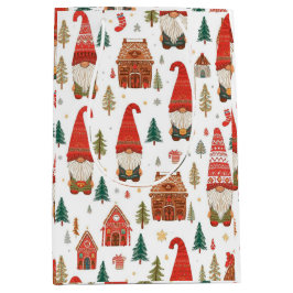 Cute Nordic jul Gnomes & Gingerbröd Village