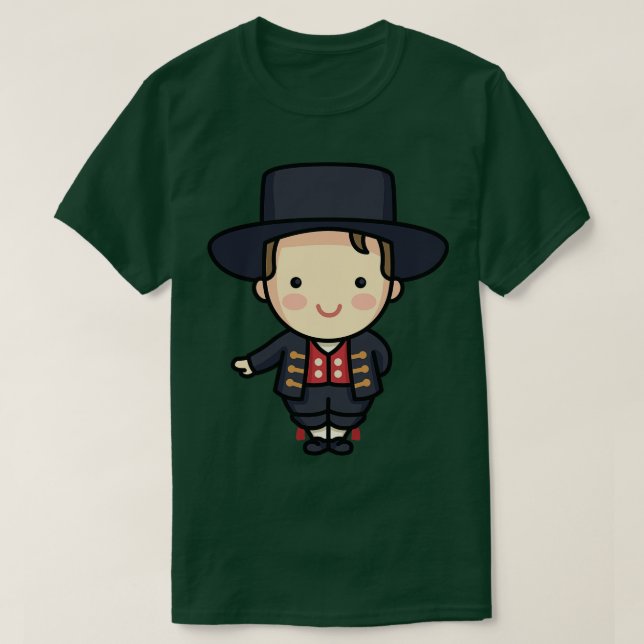 Cute norska Boy i traditionell kläder T Shirt (Design framsida)