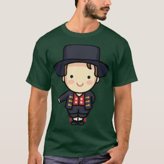 Cute norska Boy i traditionell kläder T Shirt