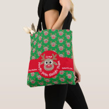 Cute North Pole Sleigh Team Crew Reindeer Mönster