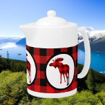 Cute Northern moose buffalo plaid<br><div class="desc">Cute Northern moose buffalo plaid tekanna</div>