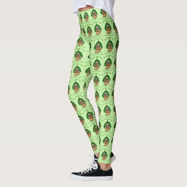 Cute Norwich Terrier-jul Leggings (Vänster)