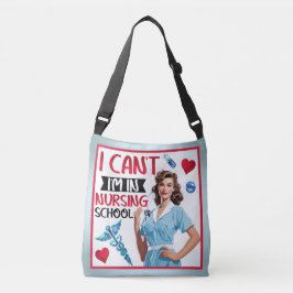 Cute Nostalgic Nurse Pinup. Axelväska