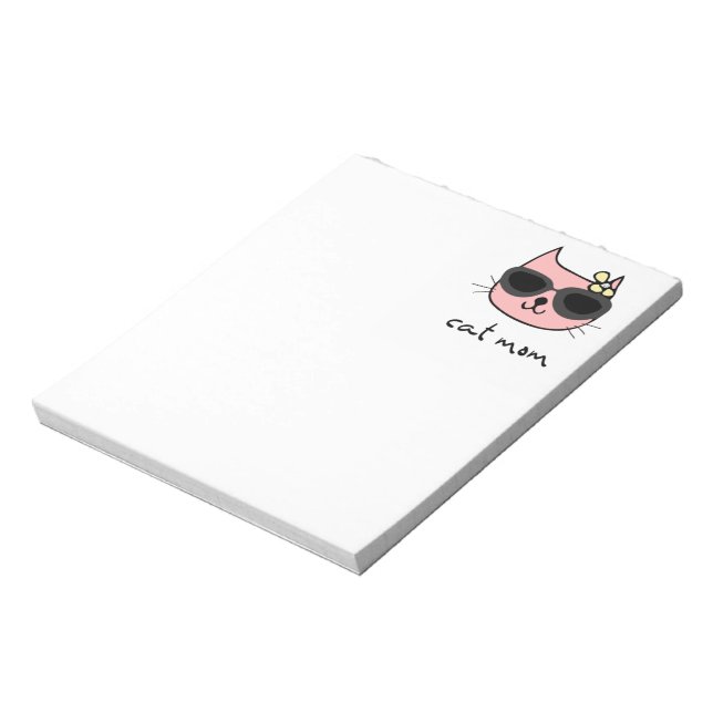 CUTE NOTE PAD FÖR CAT MAMMA ANTECKNINGSBLOCK (Roterad)
