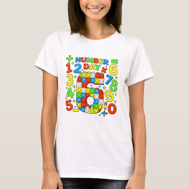 Cute Numbers Learning Cartoon Graphic T Shirt Kids (Framsida)