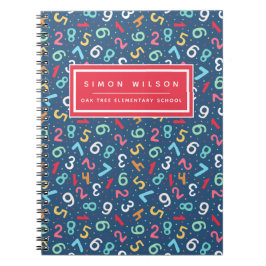 Cute Numbers Mönster - Kids eller Lärare Anteckningsbok