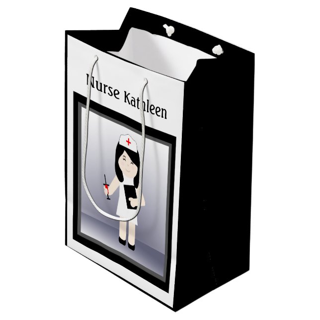 Cute Nurse 3 Med Gift Bag (Framsidan Vinklad)
