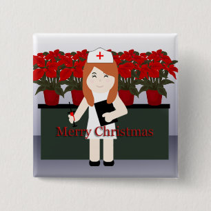 Cute Nurse 5 julknapp Knapp