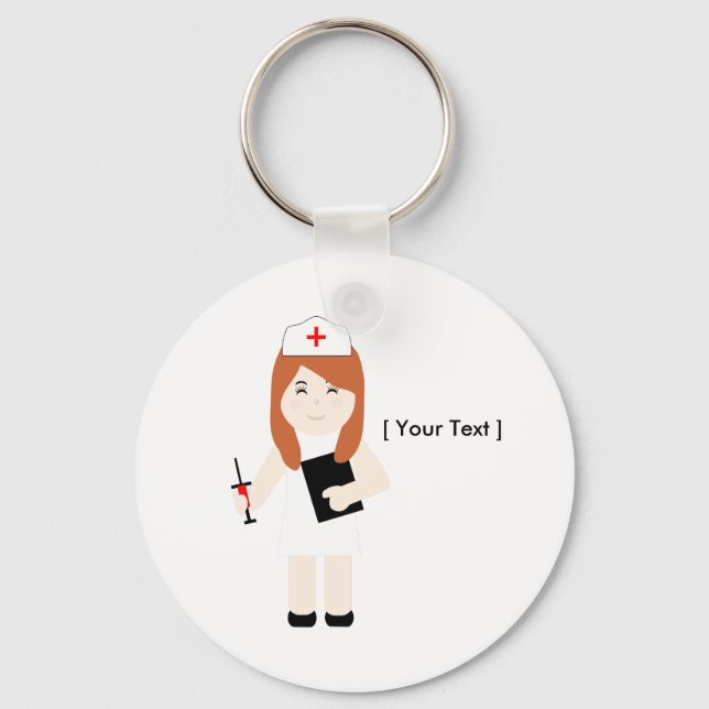 Cute Nurse 5-nyckelkedja Nyckelring (Framsida)
