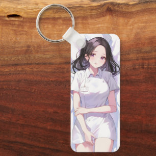 Cute Nurse Anime Nyckelring